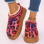 Mandotos Christmas Cartoon Print Plush Lined Ankle Boots for Women