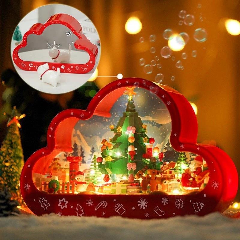 Lámpara Nocturna Nube de Navidad Mandotos con Luces LED