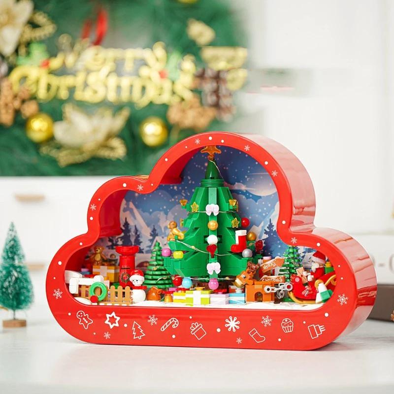 Lámpara Nocturna Nube de Navidad Mandotos con Luces LED