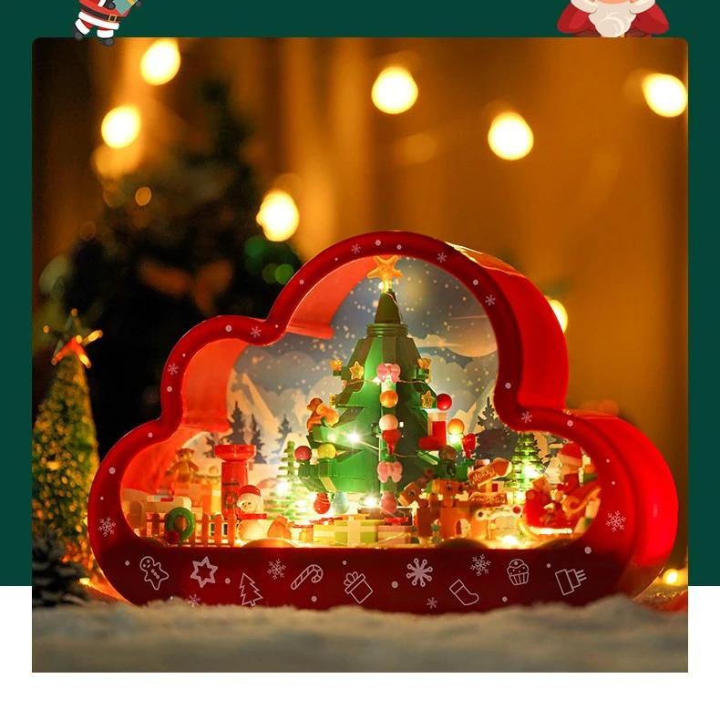 Lámpara Nocturna Nube de Navidad Mandotos con Luces LED