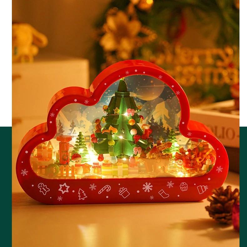 Lámpara Nocturna Nube de Navidad Mandotos con Luces LED