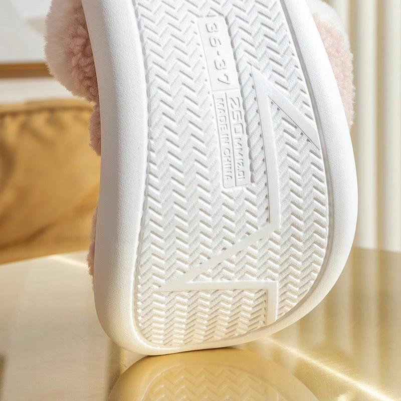 Chaussons Elk de Noël Mandotos - Chaussures d'intérieur confortables pour l'hiver