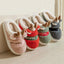 Chaussons Elk de Noël Mandotos - Chaussures d'intérieur confortables pour l'hiver