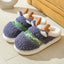 Chaussons Elk de Noël Mandotos - Chaussures d'intérieur confortables pour l'hiver