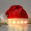 Sombrero de Santa de Peluche con Luz LED Mandotos para Todas las Edades