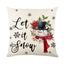 Fundas de Almohada Navideñas Mandotos con Diseño de Copo de Nieve