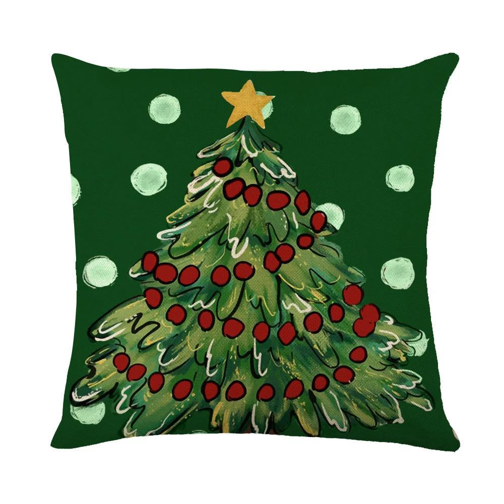 Fundas de Almohada Navideñas Mandotos con Diseño de Copo de Nieve