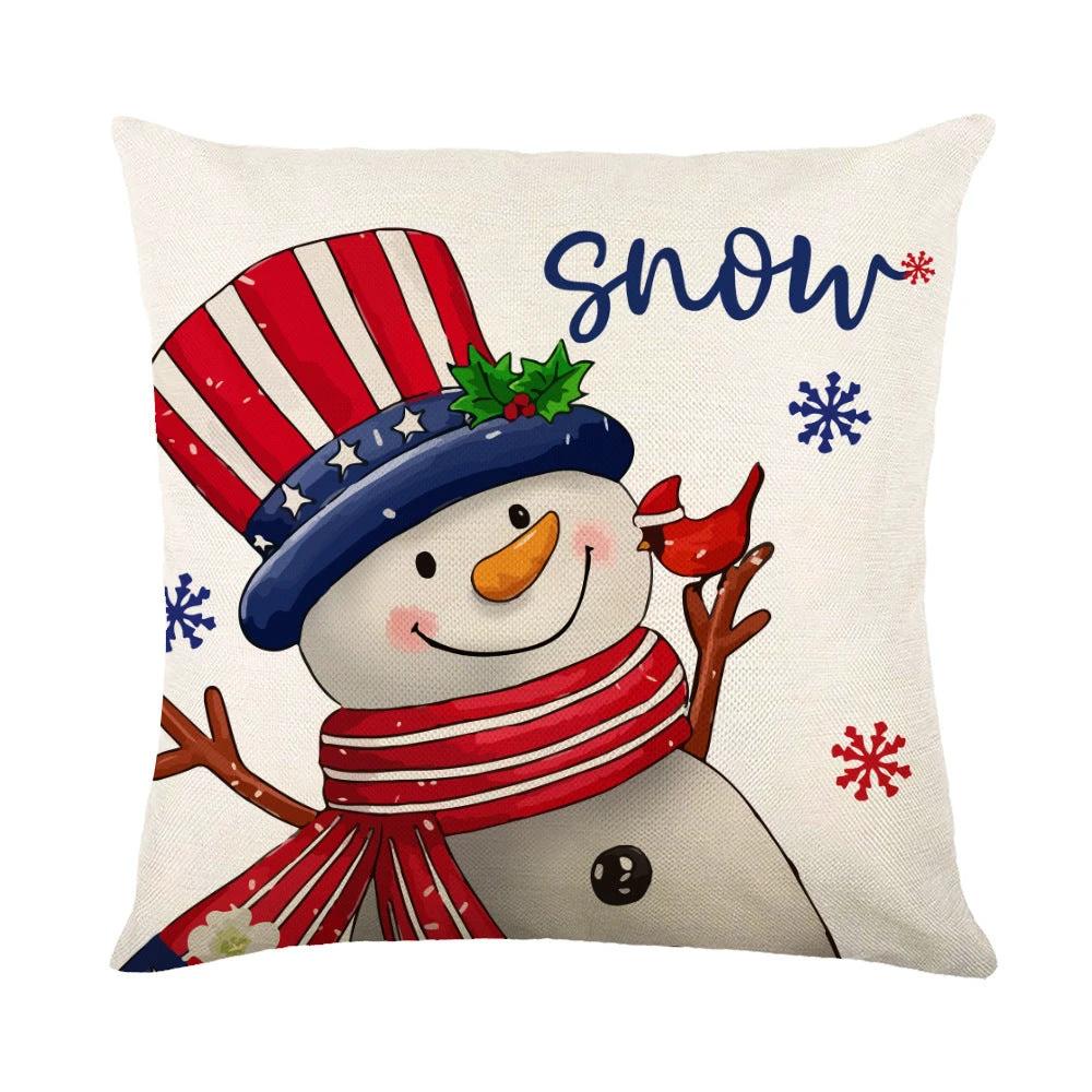 Fundas de Almohada Navideñas Mandotos con Diseño de Copo de Nieve