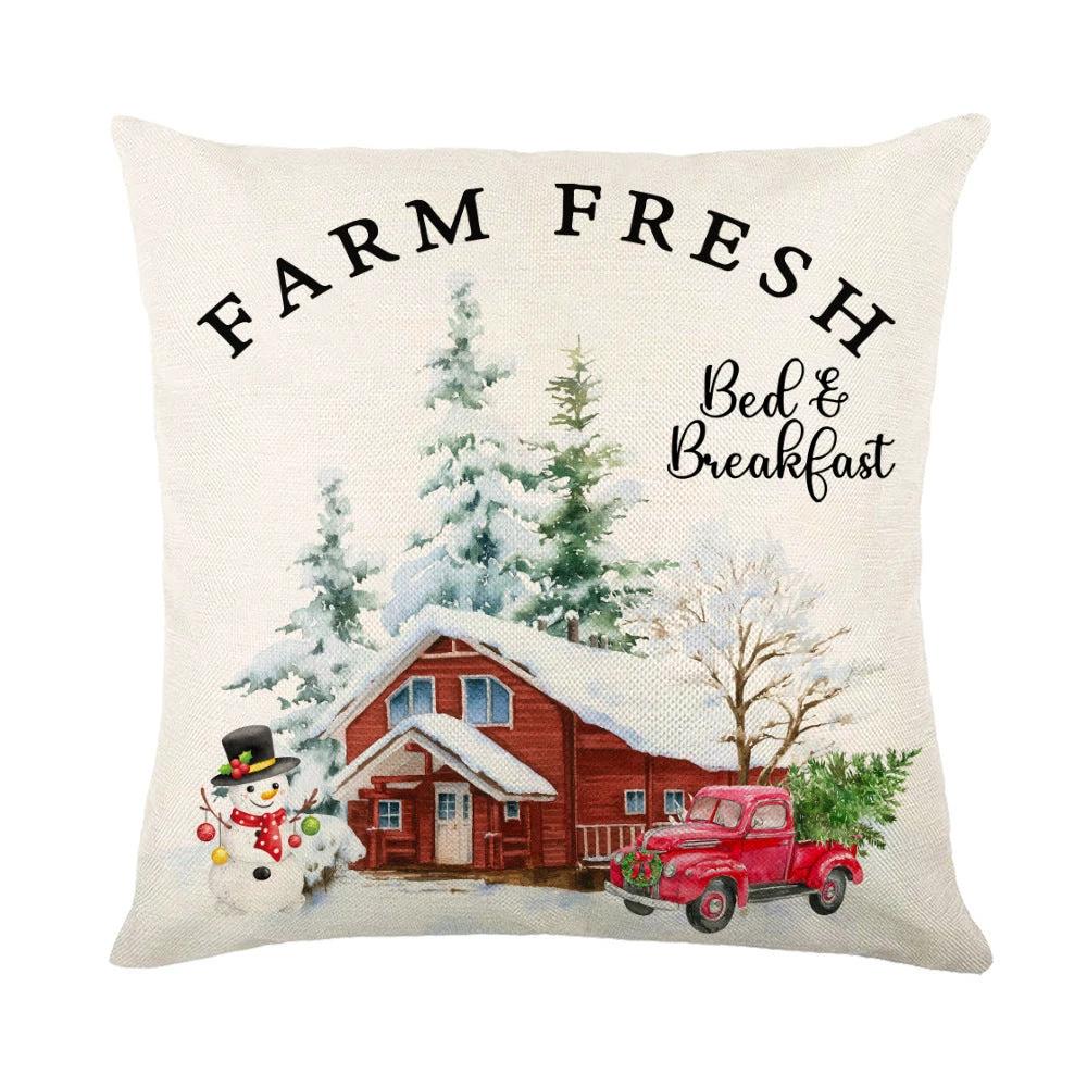 Fundas de Almohada Navideñas Mandotos con Diseño de Copo de Nieve