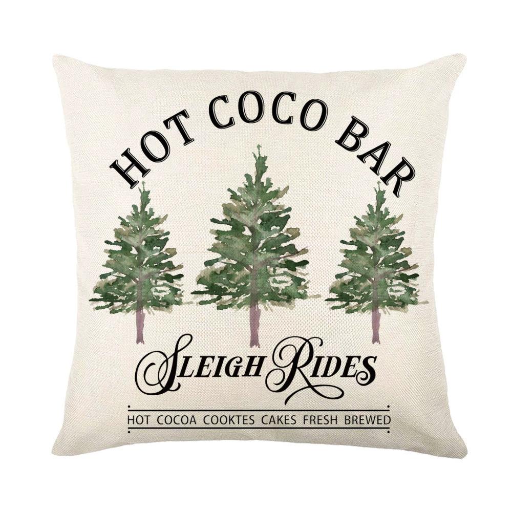Fundas de Almohada Navideñas Mandotos con Diseño de Copo de Nieve