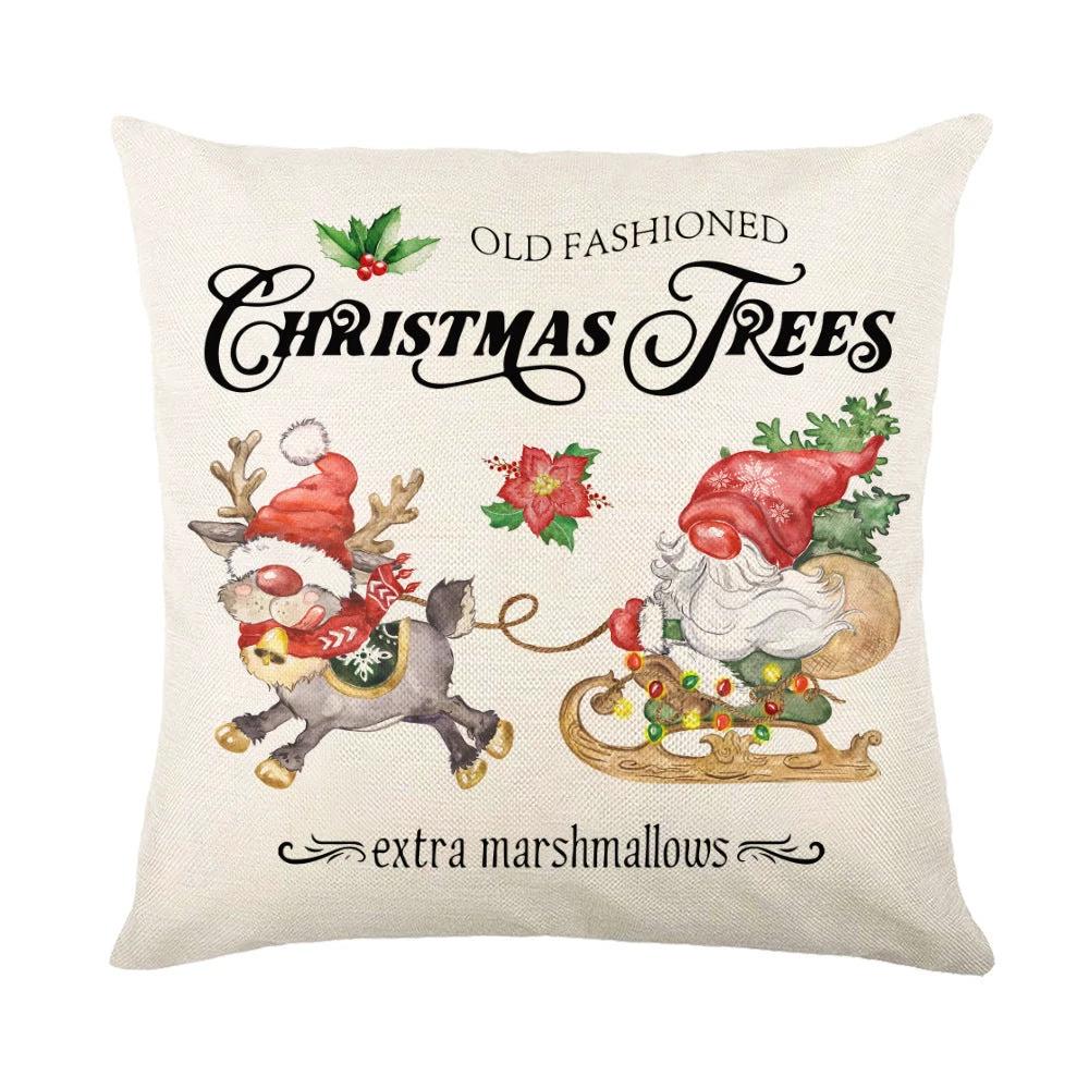 Fundas de Almohada Navideñas Mandotos con Diseño de Copo de Nieve