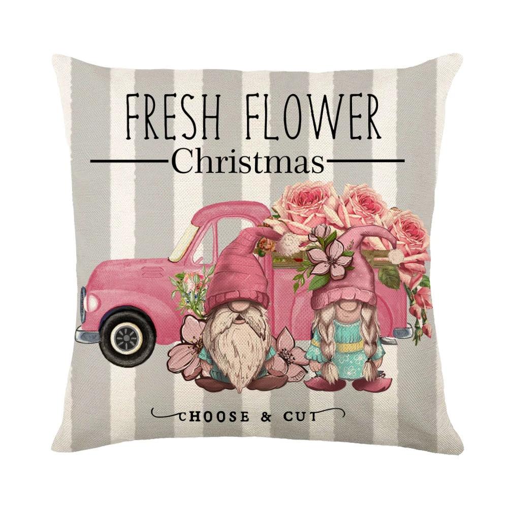 Fundas de Almohada Navideñas Mandotos con Diseño de Copo de Nieve