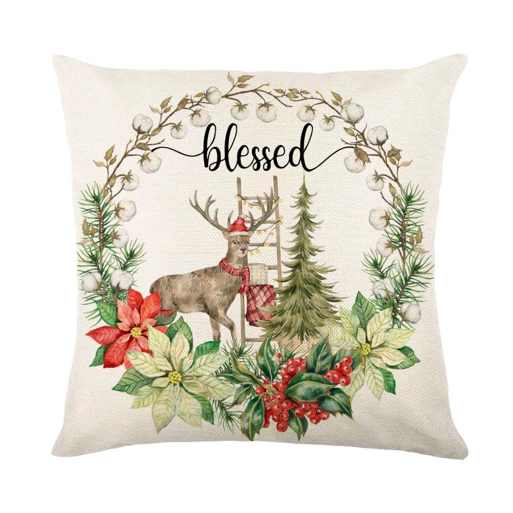 Fundas de Almohada Navideñas Mandotos con Diseño de Copo de Nieve
