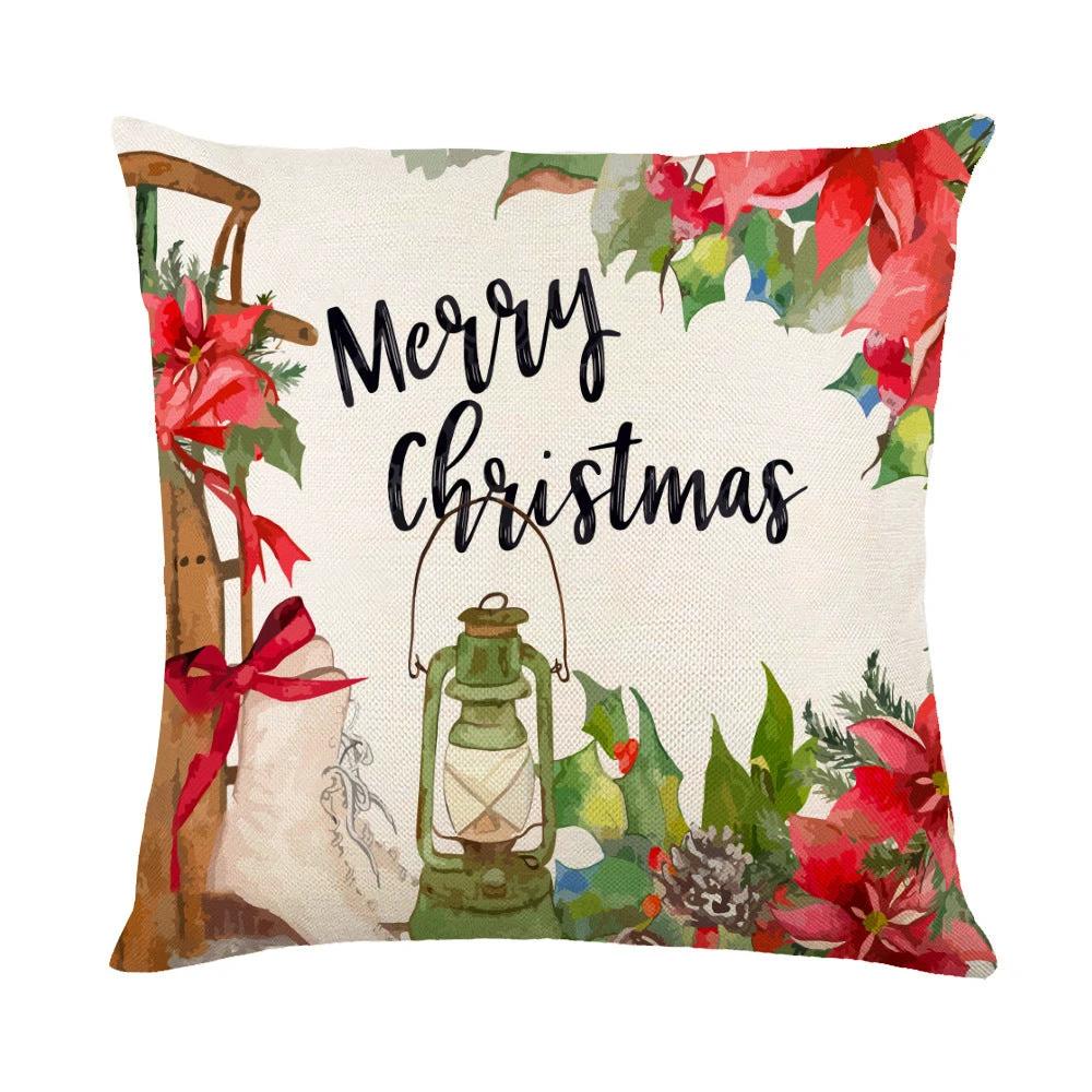 Fundas de Almohada Navideñas Mandotos con Diseño de Copo de Nieve