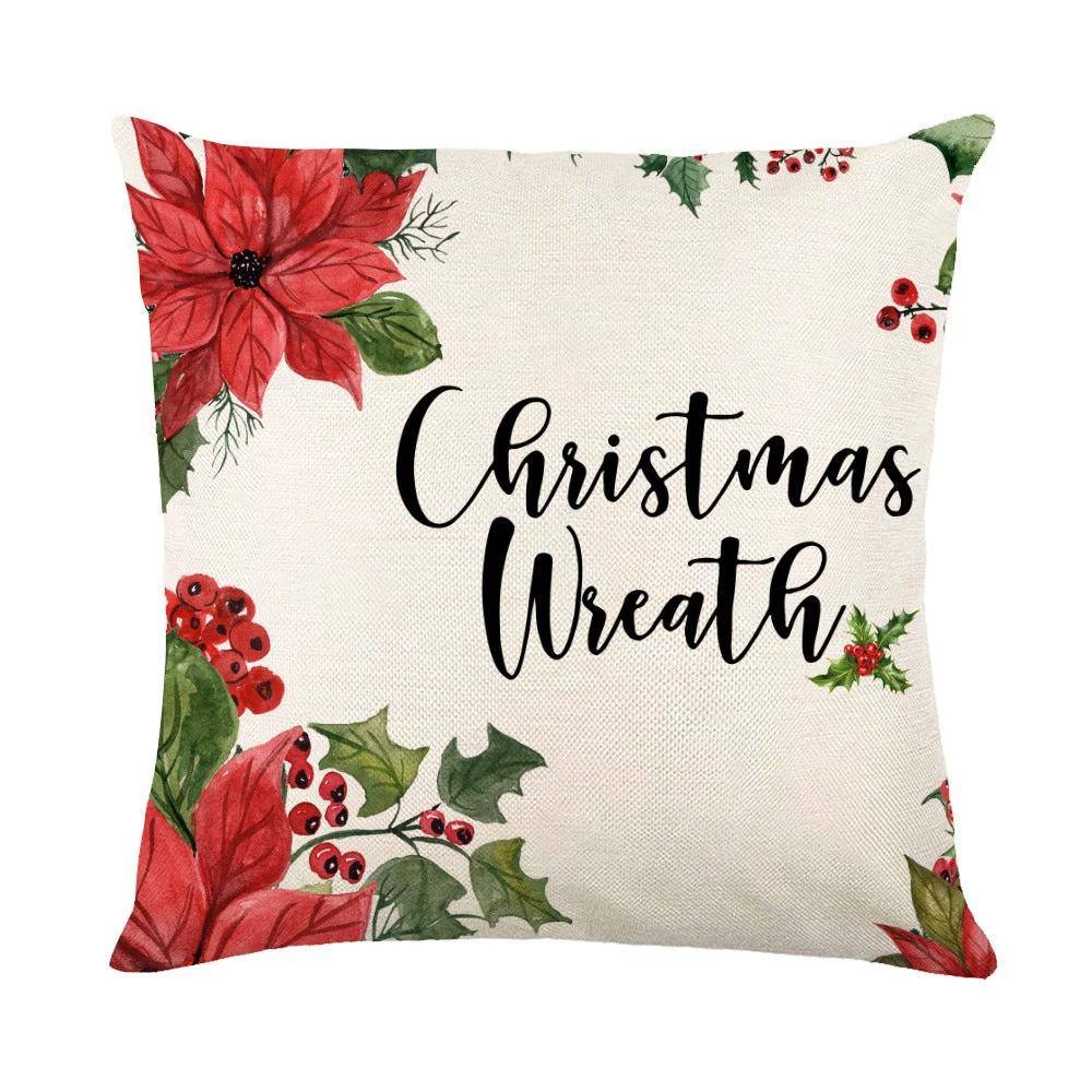 Fundas de Almohada Navideñas Mandotos con Diseño de Copo de Nieve
