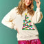 Sudadera de Árbol de Navidad - Sudadera de Manga Larga para Mujer