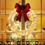 Couronne de Noël LED lumineuse Mandotos 50 cm avec nœud