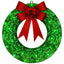 Couronne de Noël LED lumineuse Mandotos 50 cm avec nœud