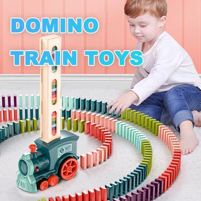 Ensemble de blocs de construction de train domino électrique Mandotos