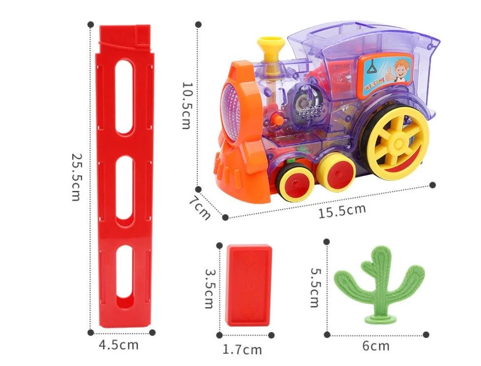 Ensemble de blocs de construction de train domino électrique Mandotos
