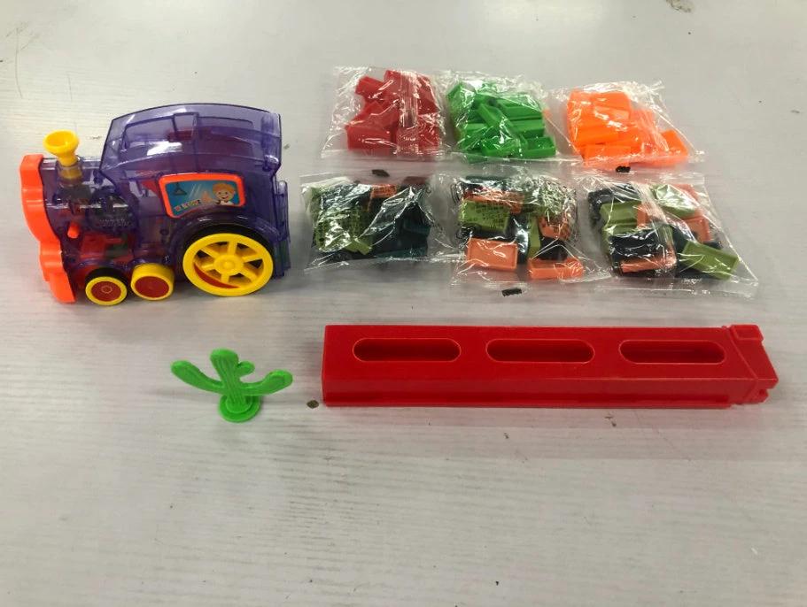 Ensemble de blocs de construction de train domino électrique Mandotos
