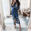Robe Chemise à Manches Longues à Lacets Mandotos Imprimé Européen