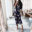 Robe Chemise à Manches Longues à Lacets Mandotos Imprimé Européen