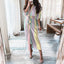 Robe Chemise à Manches Longues à Lacets Mandotos Imprimé Européen