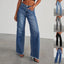 Mandotos High Waist Slim Fit Wide Leg Jeans