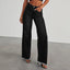 Mandotos High Waist Slim Fit Wide Leg Jeans