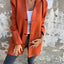 MANDOTOS Hooded Cardigan - Loose Fit Red Jacket