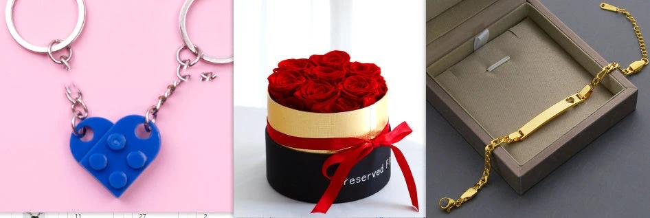 Conjunto de Caja de Rosas Reales Preservadas Mandotos - Regalo Atemporal para Cualquier Ocasión
