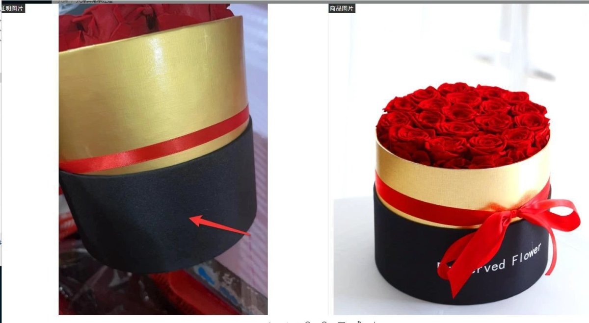 Conjunto de Caja de Rosas Reales Preservadas Mandotos - Regalo Atemporal para Cualquier Ocasión