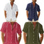 Chemise Guayabera Cubane pour Homme - Style Décontracté à Manches Courtes