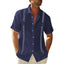 Chemise Guayabera Cubane pour Homme - Style Décontracté à Manches Courtes