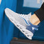 Zapatillas de malla con cordones para hombre - Zapatos deportivos de bajo perfil elegantes