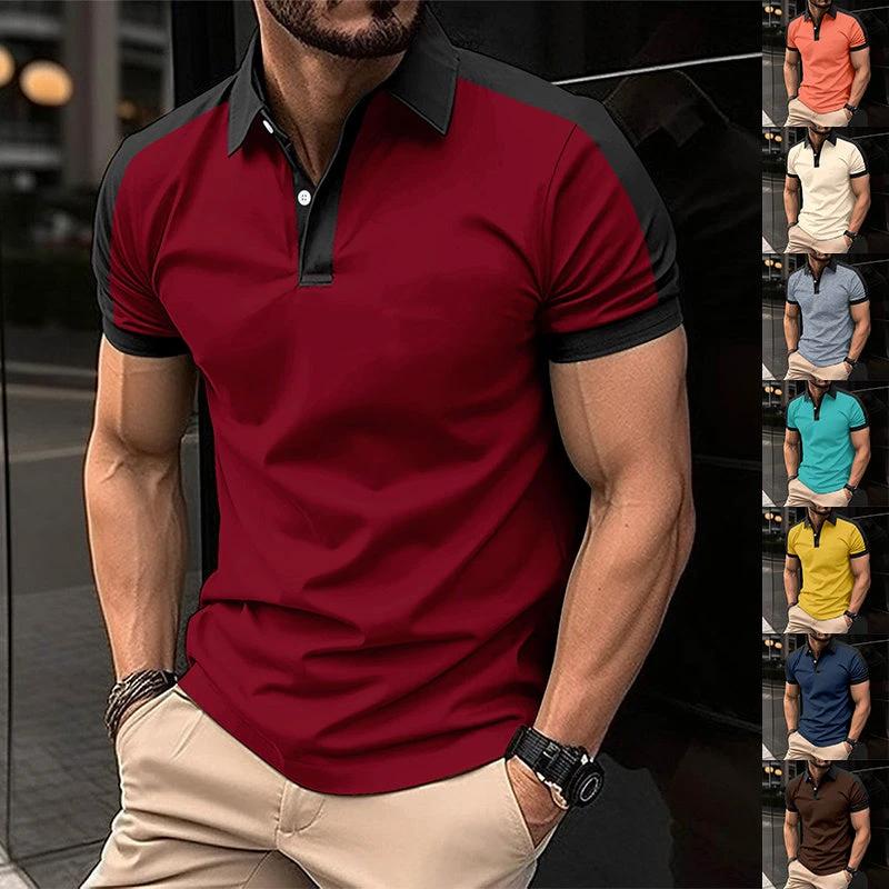 Camisa Polo de Negocios de Manga Corta para Hombre