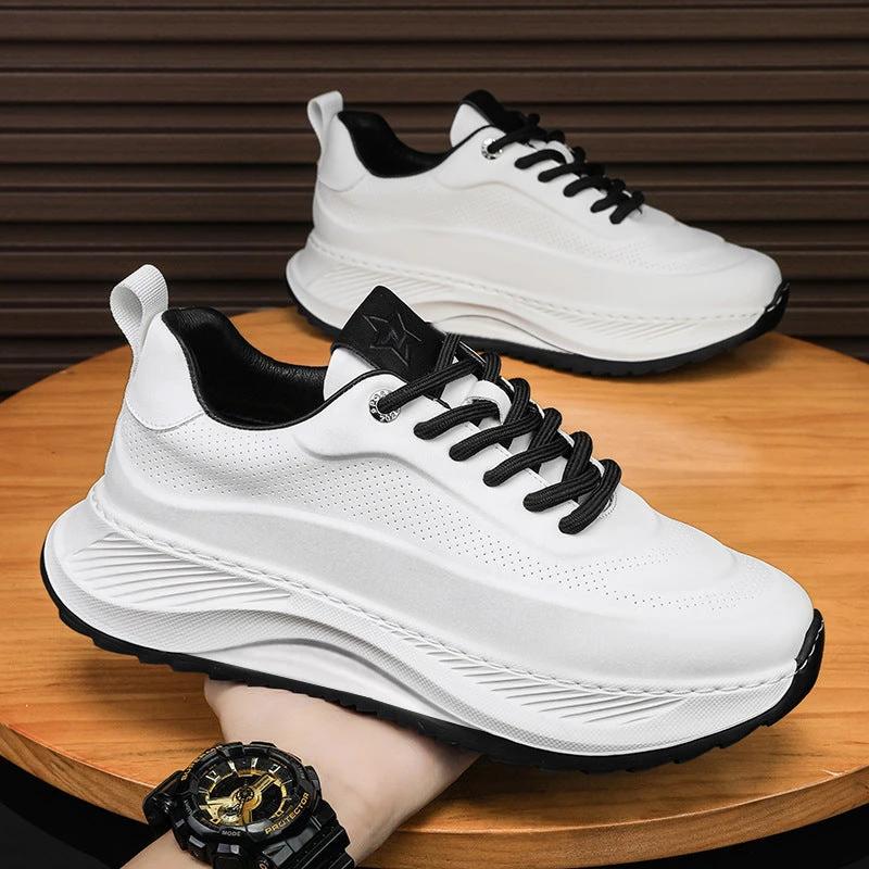 Zapatillas Casual de Suela Gruesa para Hombre - Transpirables y Elegantes