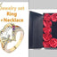 Anillo de Mariposa con Corazón Hueco Amor Mamá con Rhinestones