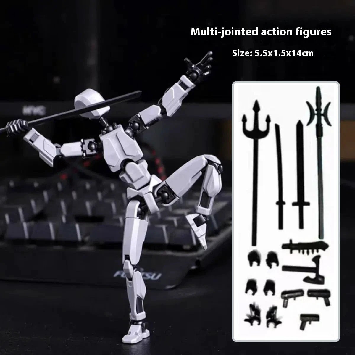 Robot Shapeshift à Articulations Multiples - Figurine d'Action Imprimée en 3D