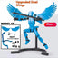 Robot Shapeshift à Articulations Multiples - Figurine d'Action Imprimée en 3D