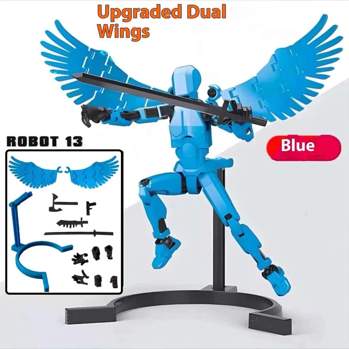 Robot Shapeshift à Articulations Multiples - Figurine d'Action Imprimée en 3D