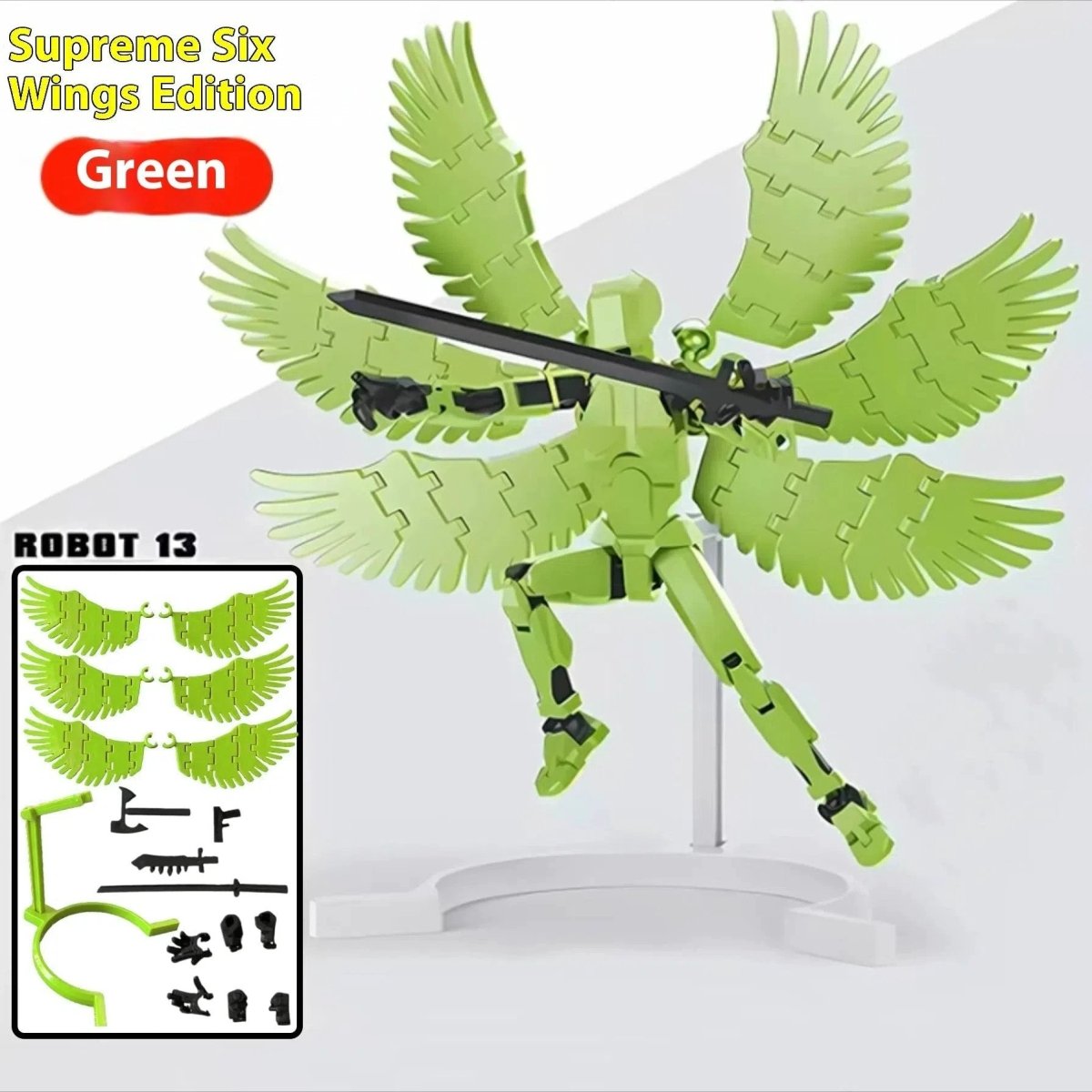 Robot Shapeshift à Articulations Multiples - Figurine d'Action Imprimée en 3D