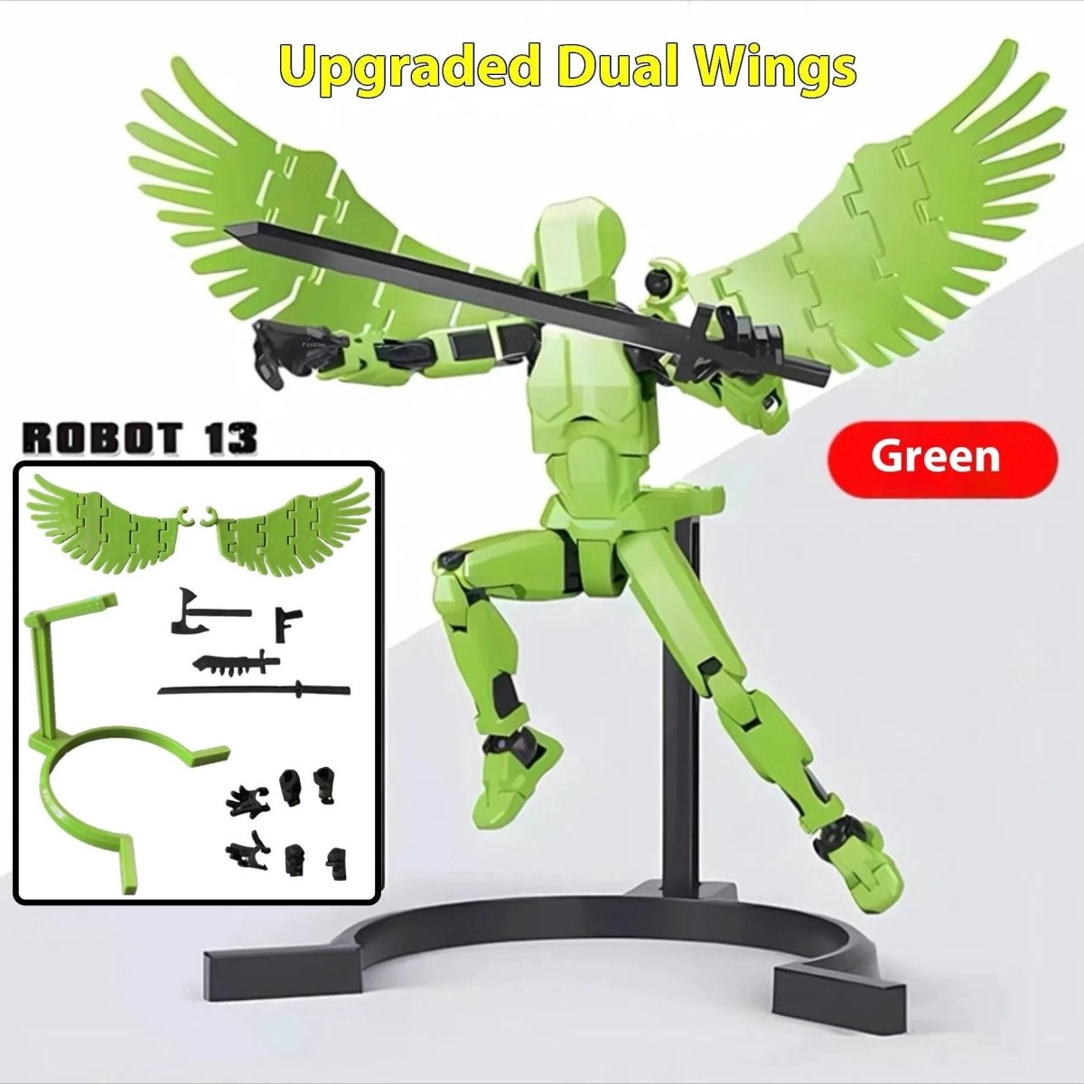 Robot Shapeshift à Articulations Multiples - Figurine d'Action Imprimée en 3D