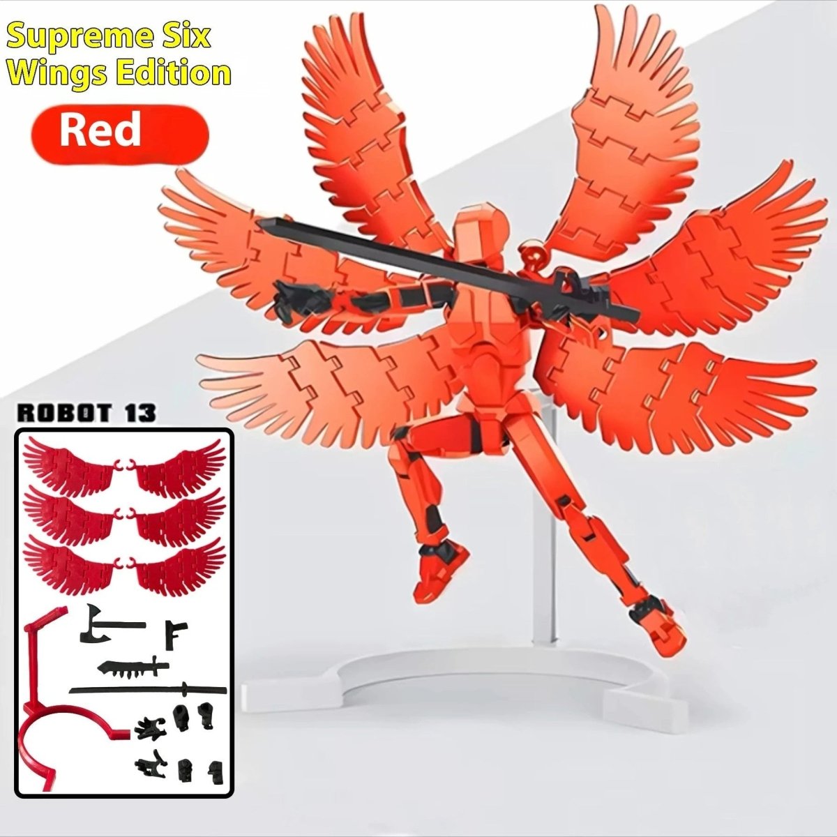 Robot Shapeshift à Articulations Multiples - Figurine d'Action Imprimée en 3D
