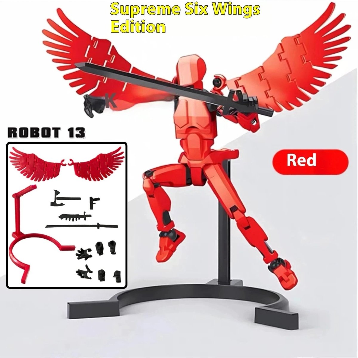 Robot Shapeshift à Articulations Multiples - Figurine d'Action Imprimée en 3D
