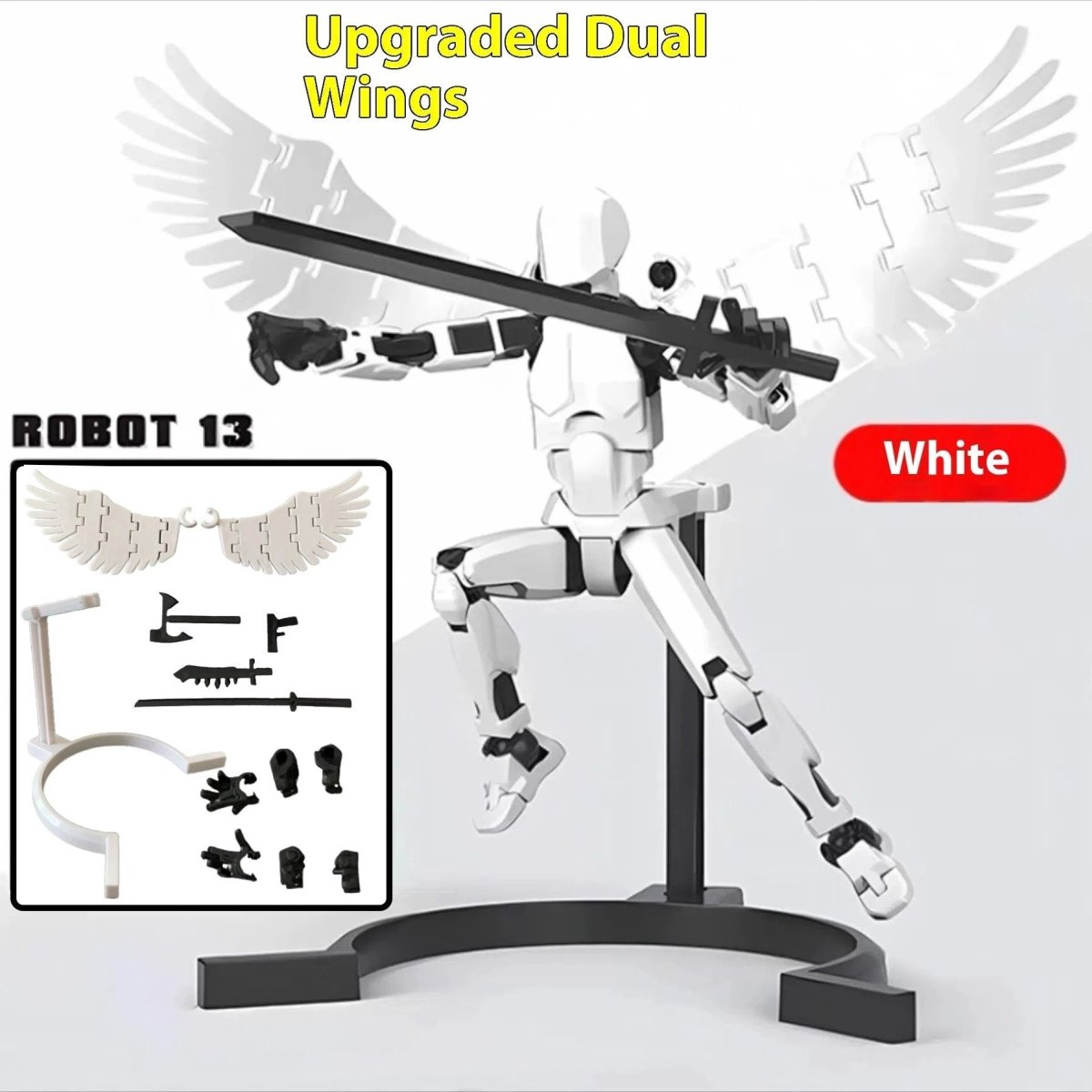 Robot Shapeshift à Articulations Multiples - Figurine d'Action Imprimée en 3D