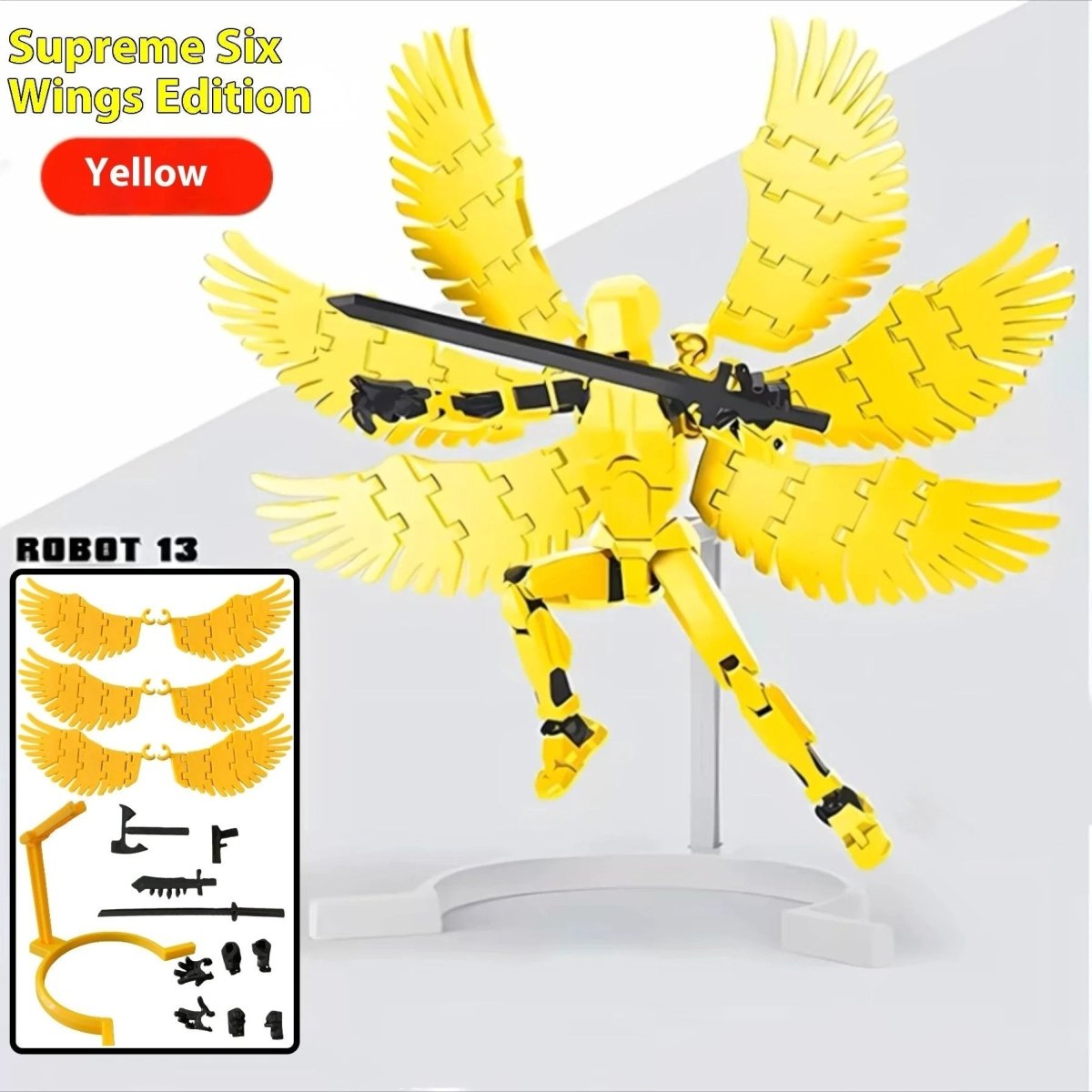 Robot Shapeshift à Articulations Multiples - Figurine d'Action Imprimée en 3D