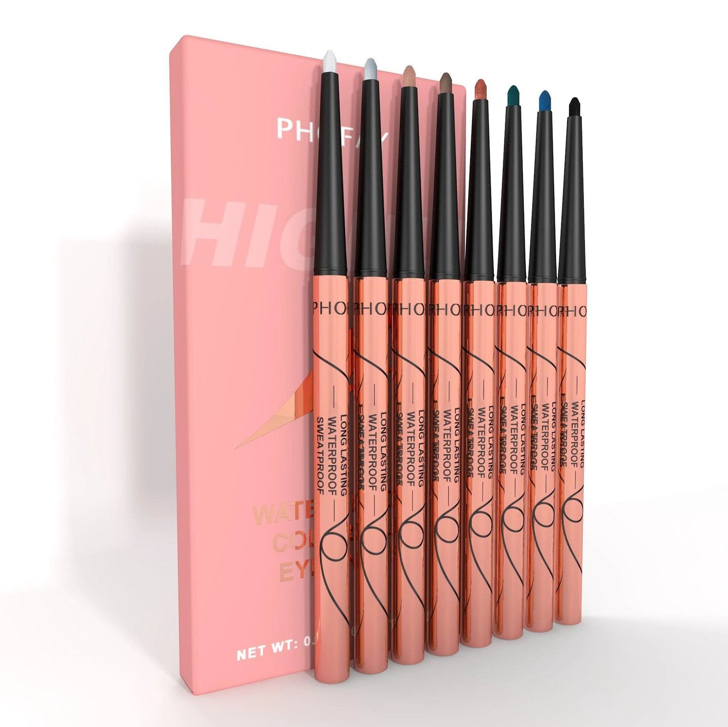 Ensemble de Crayons Eyeliner Étanches Colorés PHOFAY - Couleurs Audacieuses pour Looks Créatifs