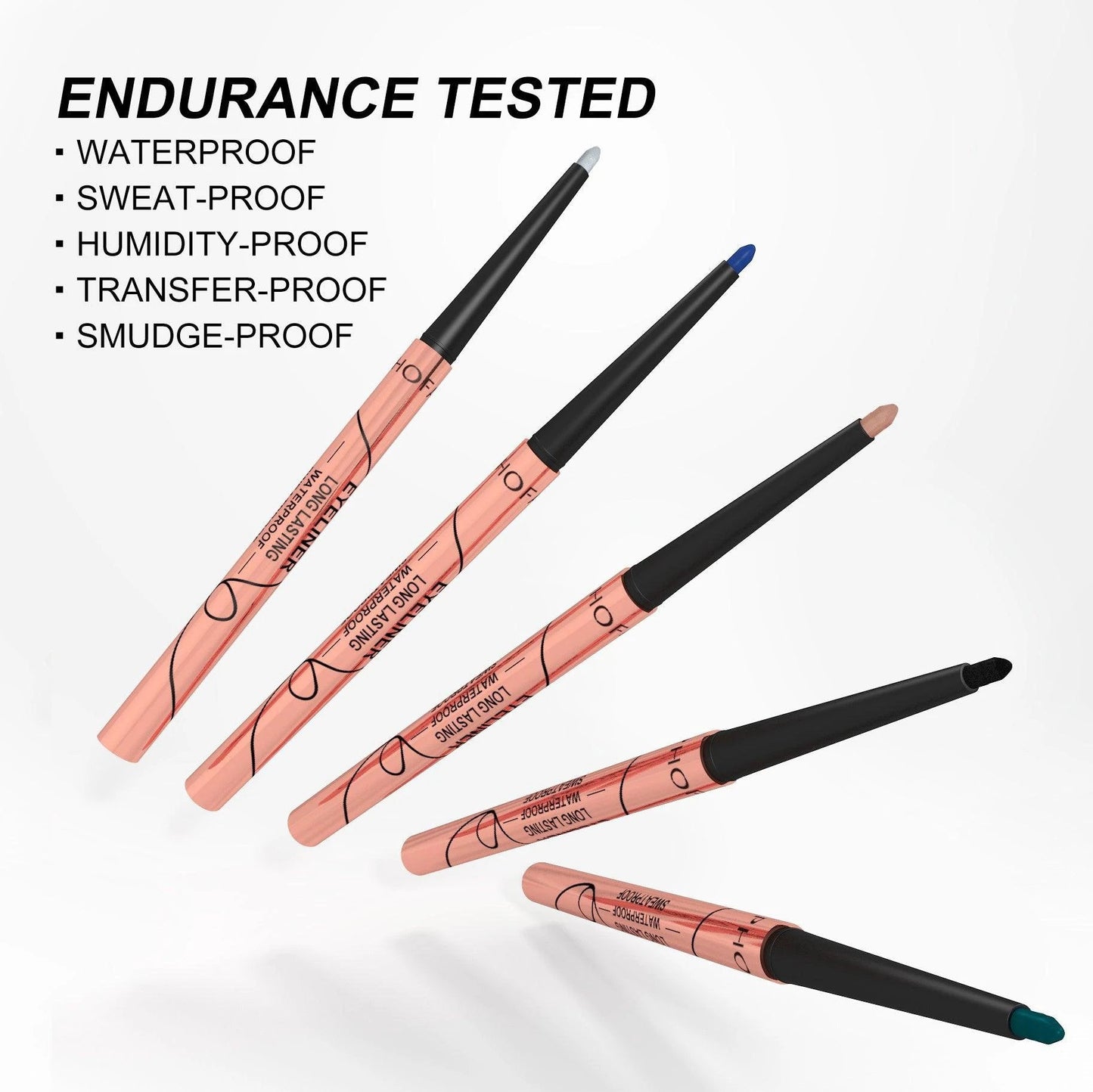 Ensemble de Crayons Eyeliner Étanches Colorés PHOFAY - Couleurs Audacieuses pour Looks Créatifs